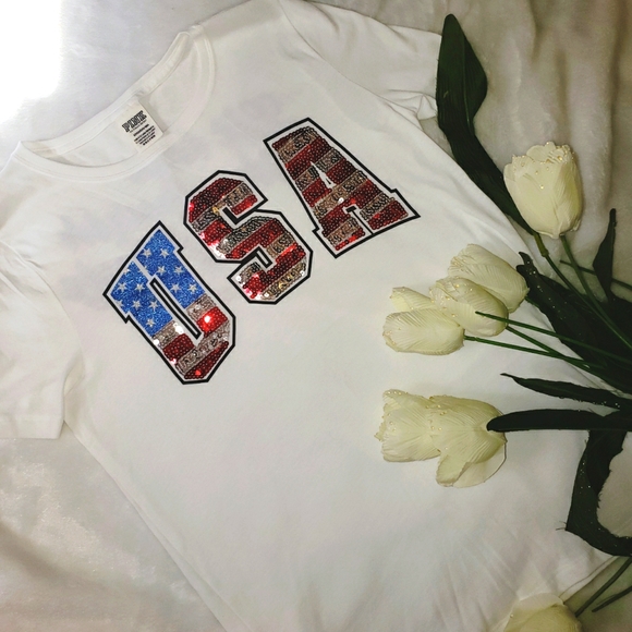 PINK Victoria's Secret Tops - USA PINK VS Shirt
